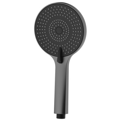 Ruční masážní sprcha, 3 režimy sprchování, silikon trysky, průměr 120mm, ABS/gun metal