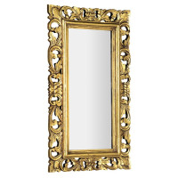 SAMBLUNG zrcadlo v rámu, 40x70cm, zlatá