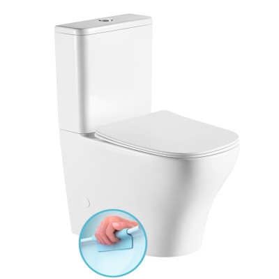 BELLO RIMLESS WC kombi, spodní/zadní odpad, bílá