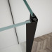 TRINITY BLACK čtvercový sprchový kout 1100x1100mm, rohový vstup, matné sklo