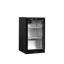 Minibar prosklené křídlové dveře, černá TEFCOLD DB106H