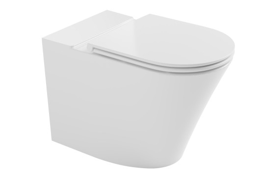 FEIN WC kombi mísa, Rimless, 61x36cm, spodní/zadní odpad, bílá