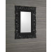 SAMBLUNG zrcadlo ve vyřezávaném rámu 60x80cm, černá