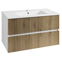 PANEDA STRIP umyvadlová skříňka 89,5x55x45,2cm, dub emporio