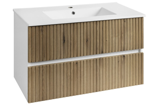 PANEDA STRIP umyvadlová skříňka 89,5x55x45,2cm, dub emporio