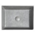 FORMIGO betonové umyvadlo, 47,5x13x36,5 cm, stříbrná