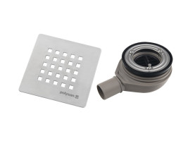 TRENECA vaničkový sifon, průměr otvoru 90mm, DN40, krytka nerez