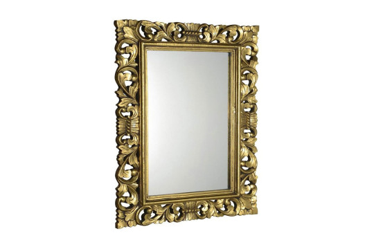 SCULE zrcadlo v rámu, 70x100cm, zlatá