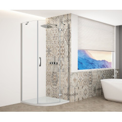 TRINITY CHROME čtvrtkruhový sprchový kout 900x900mm, čiré sklo, pravé