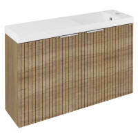 LATUS X umyvadlová skříňka s umyvadlem 80x54,5x22cm, dub alabama strip LATUS X umyvadlová skříňka s umyvadlem 80x54,5x22cm, dub alabama strip