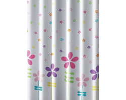 Sprchový závěs 180x180cm, polyester, květovaný barevný
