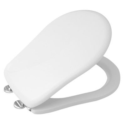 RETRO WC sedátko Soft Close, bílá/chrom