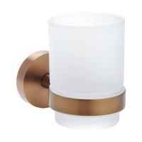 X-ROUND COPPER sklenka, mléčné sklo, měď mat