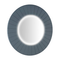 LUMIRO STRIP kulaté zrcadlo s LED osvětlením v rámu ø 75cm, siena