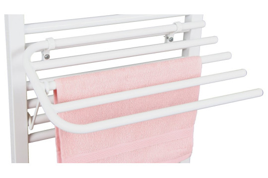 Sušák 4 ručníků na otopná tělesa, univerzální upínání, délka 60cm, bílá