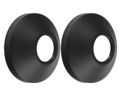 Rozety 68/26 mm, výška 25 mm, kónická, černá, pár