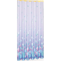 Sprchový závěs 180x180cm, polyester, světle fialová