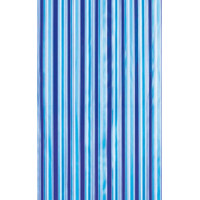 Sprchový závěs 180x180cm, vinyl, modrá, pruhy