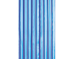 Sprchový závěs 180x180cm, vinyl, modrá, pruhy