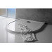 ISA 100 sprchová vanička z litého mramoru, půlkruh 100x100x4cm, bílá