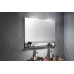 ERUPTA zrcadlo s LED osvětlením a policí 120x80cm, černá mat
