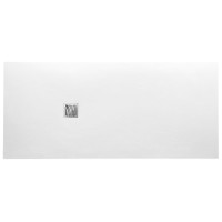 MITIA sprchová vanička z litého mramoru, obdélník 200x90x3 cm, bílá