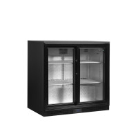 Minibar prosklené posuvné dveře, černá TEFCOLD DB201S