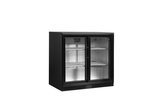 Minibar prosklené posuvné dveře, černá TEFCOLD DB201S
