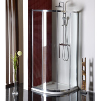 LUCIS LINE čtvrtkruhová sprchová zástěna, 1000x1000mm, R550, čiré sklo