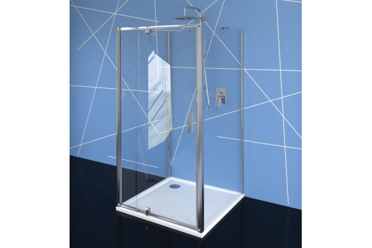 EASY LINE třístěnný sprchový kout 900-1000x800mm, pivot dveře, L/P varianta, čiré sklo