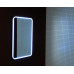 FLOAT zaoblené zrcadlo v rámu s LED osvětlením 600x800mm, bílá