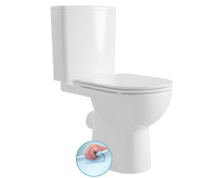 TAVON WC kombi, Rimless, zadní odpad, bílá
