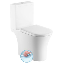 VITO WC kombi, Rimless, spodní/zadní odpad, bílá