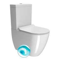 PURA WC kombi, Swirlflush, spodní/zadní odpad, bílá ExtraGlaze