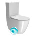 PURA WC kombi, Swirlflush, spodní/zadní odpad, bílá ExtraGlaze