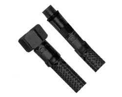 Flexibilní nerezová hadice M10x3/8", 40cm, černá mat