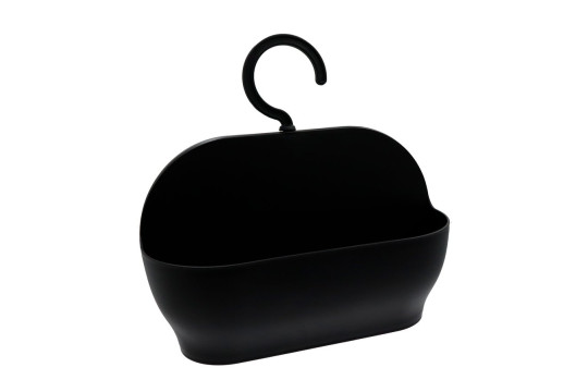 SHARON police do sprchy závěsná, plast, černá