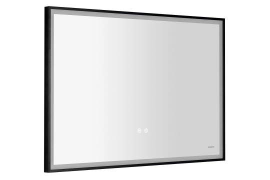 SORT zrcadlo s LED osvětlením 100x70cm, senzor, fólie anti-fog, 3000-6500°K, černá mat