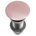 Umyvadlová výpust 5/4“, click-clack, betonová zátka, 10-80mm, růžová pololesk