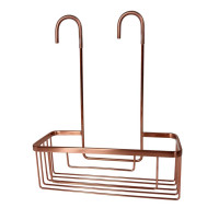 SMART polička do sprchy závěsná, na baterii, 300x375x120 mm, měď mat