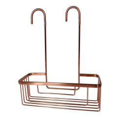 SMART polička do sprchy závěsná, na baterii, 300x375x120 mm, měď mat