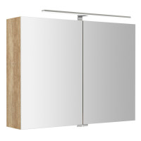 RIWA galerka s LED osvětlením, 81x70x17cm, dub alabama