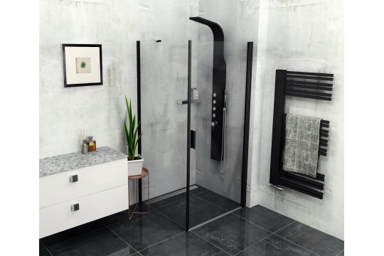 Zoom Line Black obdélníkový sprchový kout 800x900mm L/P varianta