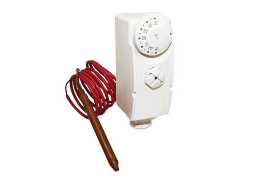 AT10F Příložný termostat s kapilárou 230V AC 50Hz 