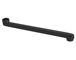 Výtokové ramínko k baterii, 320mm, ploché, černá mat