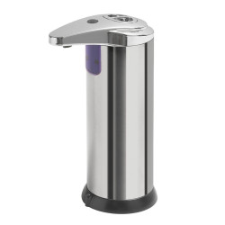 Bezdotykový dávkovač mýdla na postavení, 240 ml, 74x184x113mm, nerez