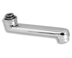 Výtokové ramínko rovné 17 cm chrom