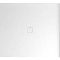 MIRAI sprchová vanička z litého mramoru, obdélník 100x90x1,8cm, pravá, bílá