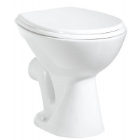 WC mísa samostatně stojící 36x47cm, zadní odpad, bílá
