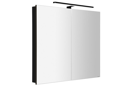GRETA galerka s LED osvětlením, 81x70x14cm, černá mat